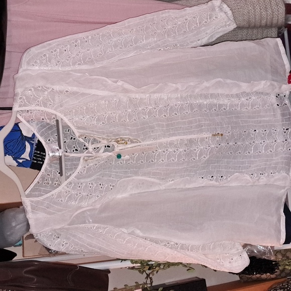 Johnny Was NWTs Jade Sarai Ruffle Eyelet - Picture 4 of 9